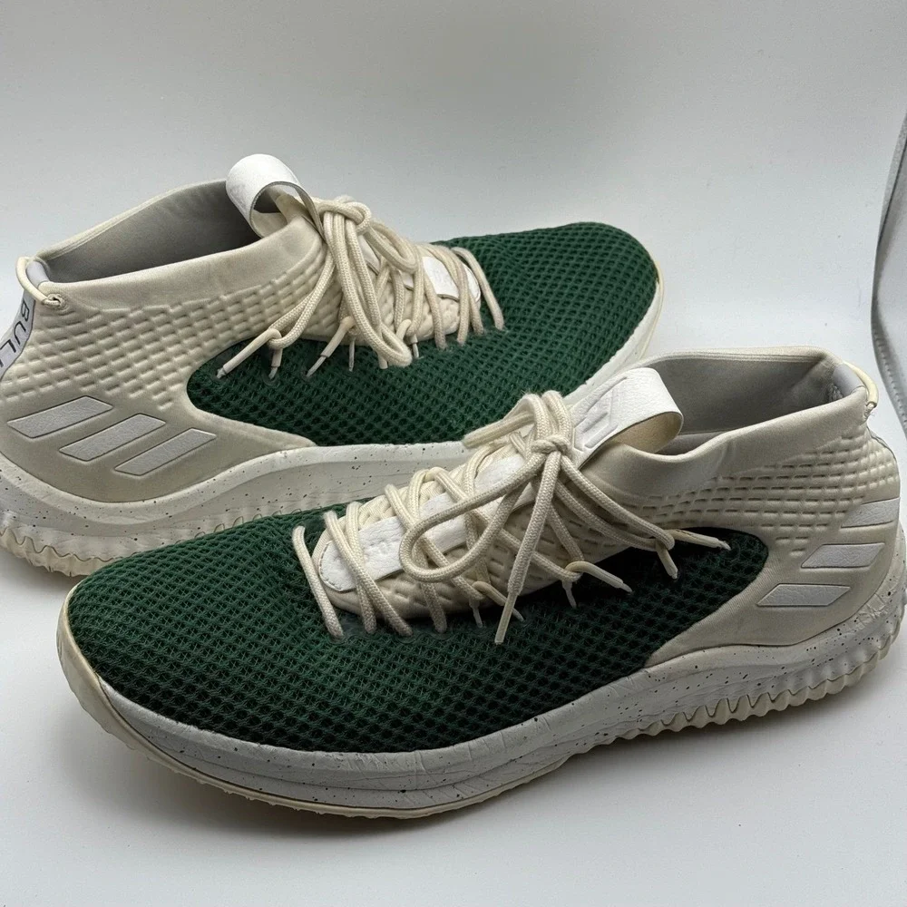 Adidas Dame 4 Bulls Mens Basketball Shoes Green Cream Size 16